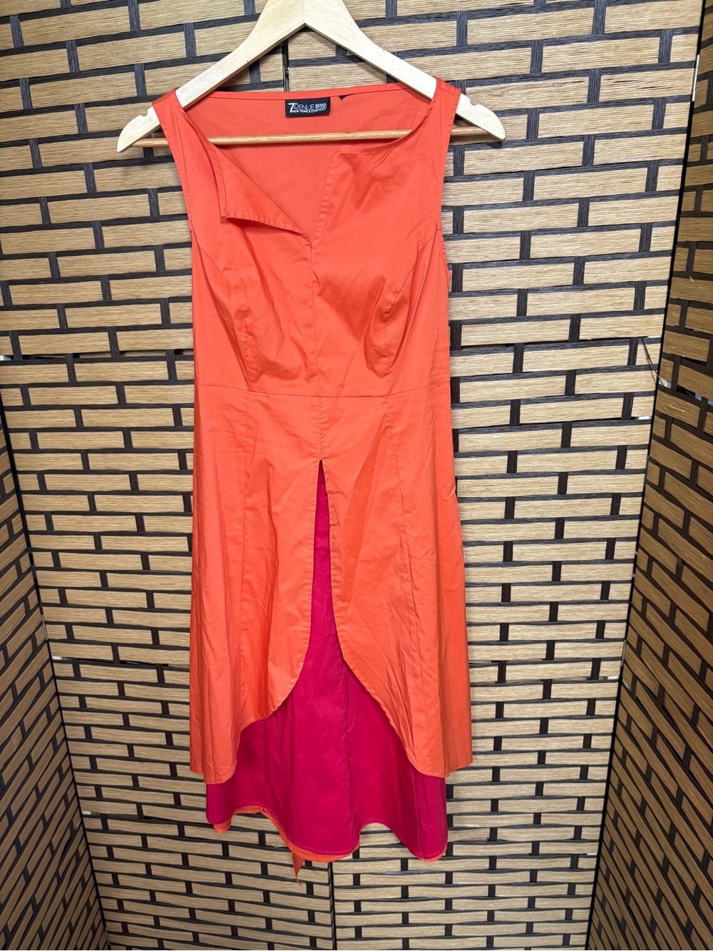 New York & company Orange and pink dress size XS
